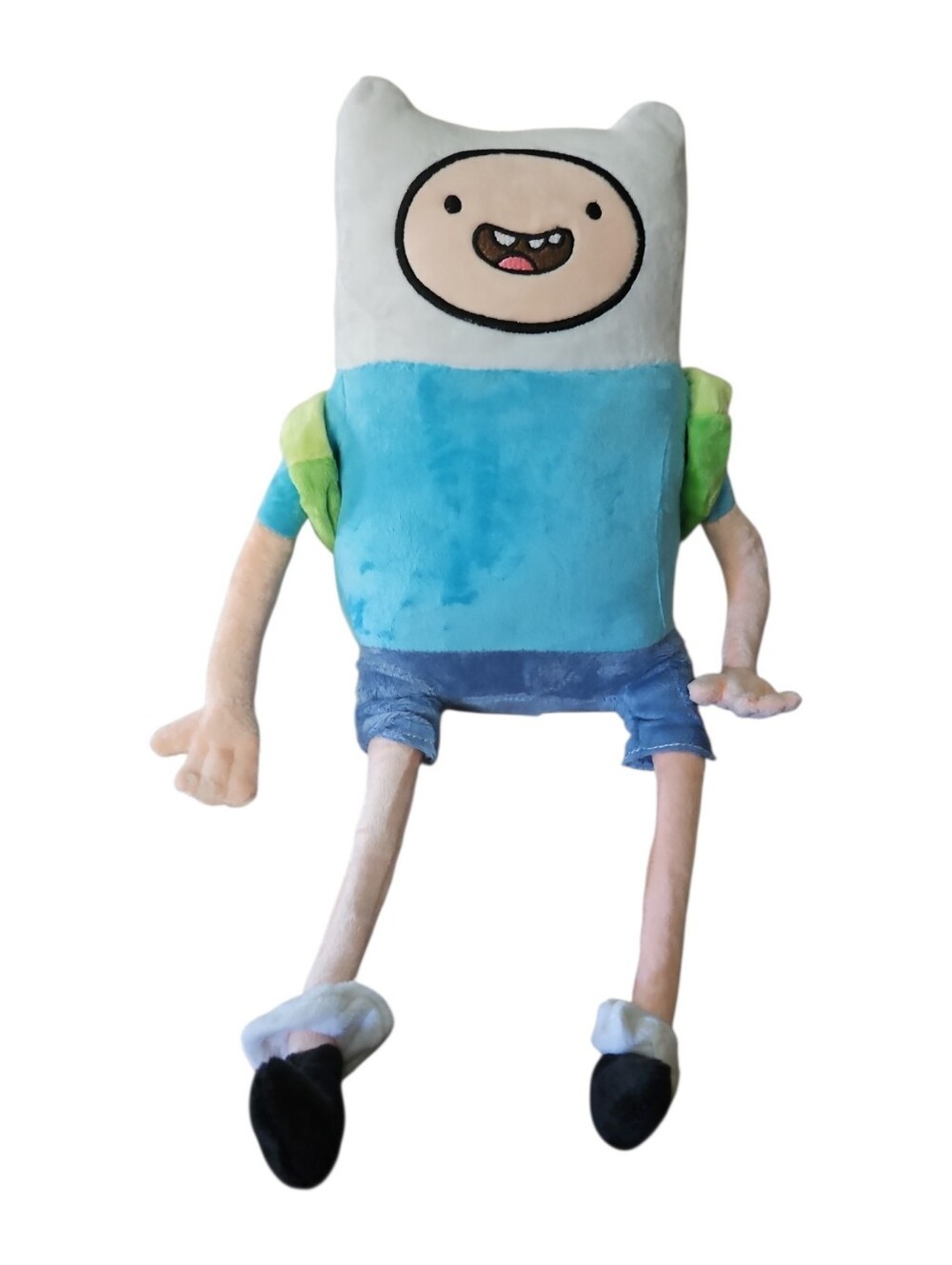 Adventure Time 12" Plush Finn Doll - Blue, Green, Black, Cream